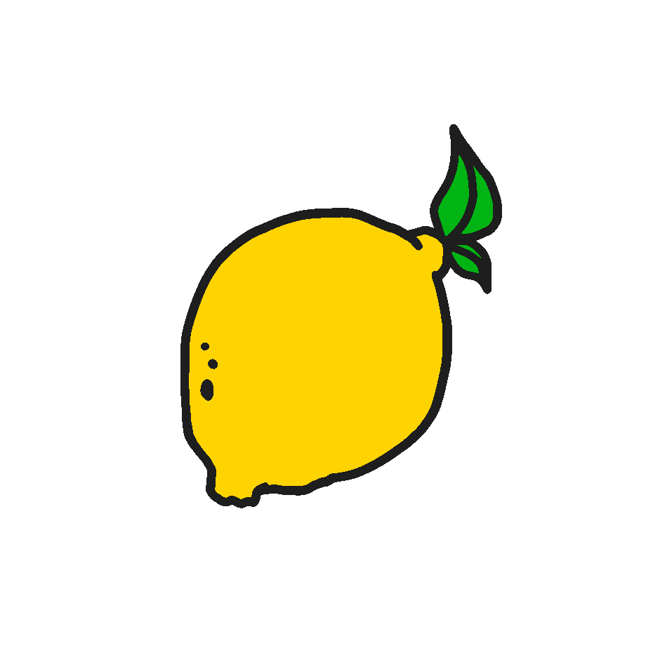 Ein Squeezer Zitrone