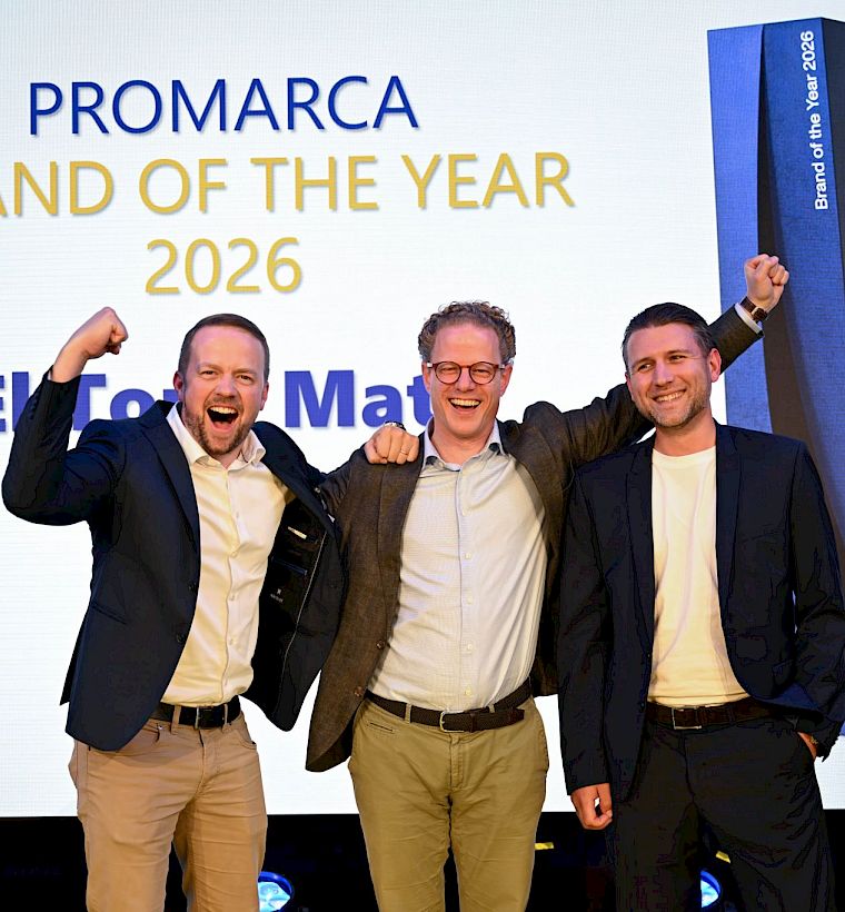 El Tony Mate opnieuw op het podium: tweede plaats bij de Promarca Brand of the Year